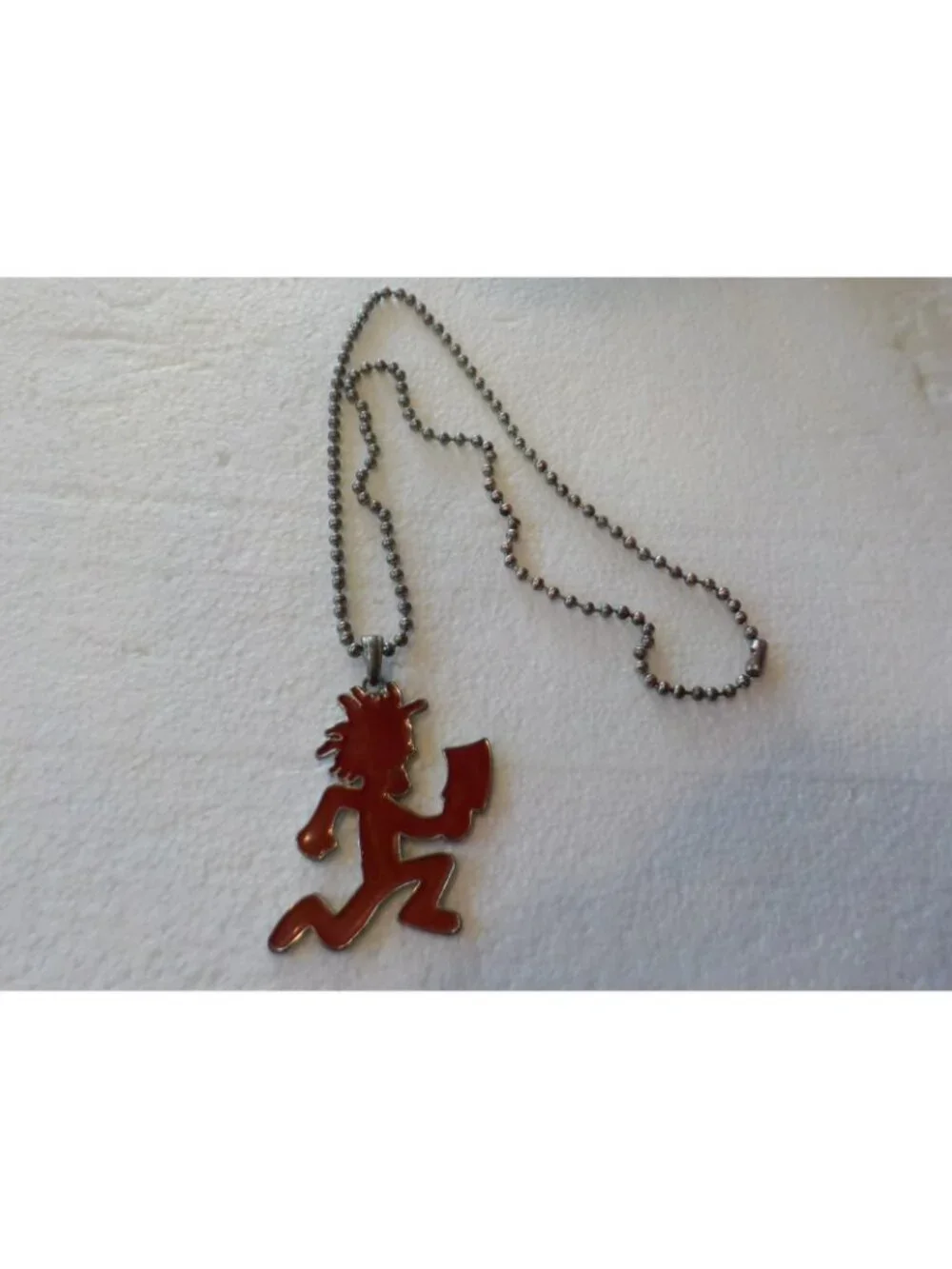 Vtg Insane Clown Posse Red Hatchetman 3” Pendant w/ Orig 30